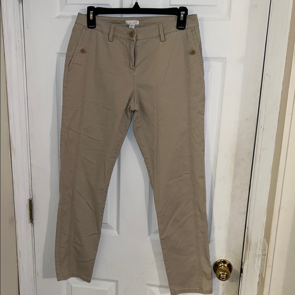 J. Jill Tan Cropped Pants 4P